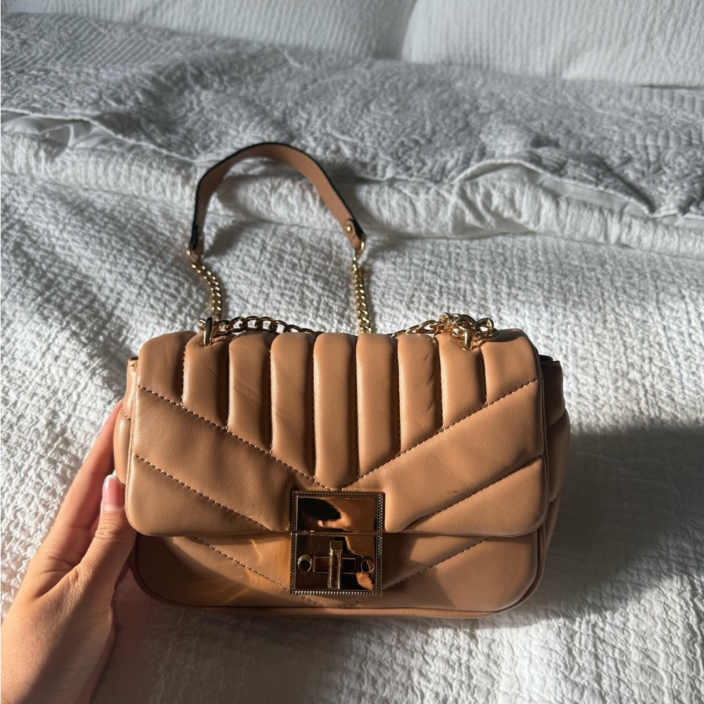 Aldo Tan Quilted Shoulder Bag
